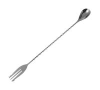 Ciieeo Bar Mixing Spoon and Polished Smooth Surface Stainless Steel Cocktail Stirrer Black with Double-Headed Design for Making Cocktails in Bar Settings