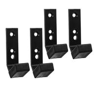 Ciieeo Barbell Wall Rack 4Pcs Heavy Duty Pa/PP Material Fitness Equipment Holder Suitable for Home Gym and Office Use