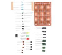 Ciieeo Basic Electronics Kit and Electronic Experimentation for DIY Projects with Breadboard Wire Bundle and Pcb Components, Reliable Multiple Component Combinations for Beginners