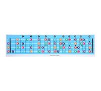 Ciieeo Bass Guitar Chord Chart Poster for Beginners with Chord Diagrams on Coated Paper, Music Study Material for Teachers and Students, for Practice and Study