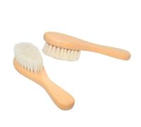 Ciieeo Bath Brush with Natural Wood Handle and Pure Goat Hair, Soft Shower Scrubber for Newborns, Gentle Back and Body Massage Brush for Bathing and Nursery Care