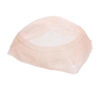 Ciieeo Beige Mesh Wig Cap Hair Net for Men, Lightweight and Gentle on Scalp, Comfortable Pu Base Hair Topper for Natural-looking Bald Spot Coverage and Daily Use