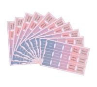Ciieeo Bible Index Tabs Set of 10 Adhesive Page Markers for Bible Study 5 Sheets Per Set Sunset Glow Color 200x127mm for Women’s Journaling and Annotation