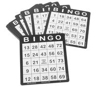 Ciieeo Bingo Game Cards Set 50pcs Paper Replacement Party Bingo Cards for Family and Adults Interactive Entertainment Supplies for Birthday and Gathering Events