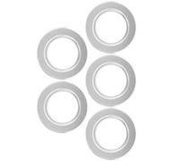Ciieeo Birds Nest Iron Silver Anti-bite Ring 5pcs for Wooden Breeding Boxes | Wear-resistant Edge, Smooth Mellow Finish, Protects Nest Entrance, for Parrot Breeding and Home Use