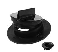 Ciieeo Black Nylon Deck Mount Scupper Valve with Twist Lock Drain Plug, Corrosion Resistant Screw-in Live Fish Hold Drain Stopper for Kayak, Raft, and Dinghy Water Outlet