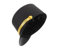 Ciieeo Black Railroad Engineer Hat Adult Train Driver Cap for Photo Prop and Railway Staff Costume