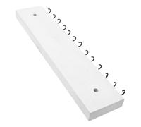 Ciieeo Black Wall Mounted Jewelry Organizer with 15 Hooks, Elegant Wood Iron Necklace and Earring Holder Rack for Efficient Storage in Room or Wall, Stylish Decorative Jewelry Hanger