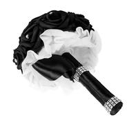 Ciieeo Black Wedding Bouquet Bridal Flower Bouquet Flowers Artificial Flowers for Wedding Home Event Dec