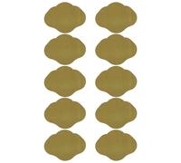 Ciieeo Blank Green Navel Patches 15x20cm, 10pcs Portable Small Adhesive Labels for Obesity Group Supply and Navel Accessories, Household Use for Skin-Friendly Application