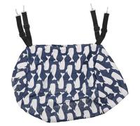 Ciieeo Blue Whale Pattern Cat Hammock for Cage, Soft Cotton Fabric Pet Sleeping Bed and Nest, Suitable for Indoor Cats and Kittens, Hanging Pet Bed with Sturdy Straps