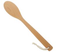 Ciieeo Body Exfoliating Brush Pig Bristle Beech Wood 14.5inch Long Handle Hole Design Bath Shower Back Scrubber for Personal Care