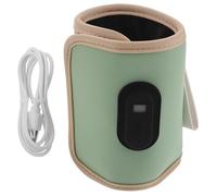 Ciieeo Bottle USB Pu Leather, Sleeve for Bottles Compact Control Feeding Portable Warmer Powered with 20-Speed Temperature and Milk, for Stroller Walks and Day Trips