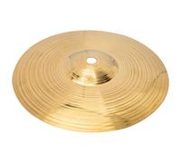 Ciieeo Brass Alloy Drum Cymbal Replacement Accessory for Drum Kit and Percussion Golden Crash Cymbal Easy to Store for Friend Learning