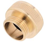 Ciieeo Brass Hose Quick Connect 1 Inch Female to 3/4 Inch Male Adapter Solid Brass Versatile Adapter Strong Sealing Golden Garden Water Hose Systems Connector
