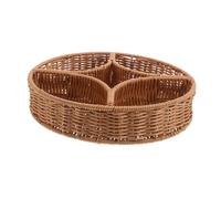 Ciieeo Candy Storage Basket with Divided Sections for Freshness Retention, PP Material, Kitchen Serving Fruits and Bread