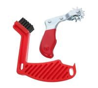 Ciieeo Car Buffing Pad Cleaning Tool Set with Wool Brush and Stainless Steel Pad Conditioning Brush Prevents Micro-marring for Automotive Car Polisher Maintenance