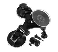 Ciieeo Car Dash Cam Suction Cup Mount Bracket with Triple Suction Cups for Secure Dashboard and Windshield Installation Adjustable Rotation for GPS and Action Cameras Materials