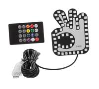 Ciieeo Car Finger LED Gesture Light for Car Rear End Collision Warning Bright USB Hand Sign Lamp for Day Night Use Compact Portable Safety Signal for Friendly Road Communication