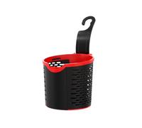 Ciieeo Car Gap Storage Rack Auto Seat Back Hanging Rack Black Plastic Portable Organizer for Drink and French Fries, for Passenger's Seat