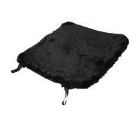 Ciieeo Car Seat Cushion Soft Imitation Rabbit Hair Plush Seat Pad for Winter Breathable Office Chair and Dining Chair Cushion Cozy Non Binding Design in Black
