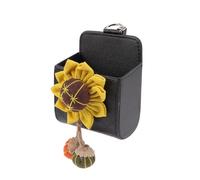 Ciieeo Car Vent Accessories Car Change Holder Hanging Leather Storage Box