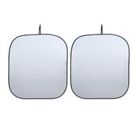 Ciieeo Car Windshield Sunshade Silver Plasters 2pcs Auto Sunblock Cover with UV Ray Blocking and Damage-free Protection, Includes Storage Pouch, Suitable for Vehicle, Can Be Stored in The