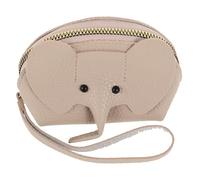 Ciieeo Cartoon Elephant Shape Pu Leather Wallet Pouch with Smooth Surface and Storage for Small Belongings, Tiny Coin Purse for Women’s Everyday Use