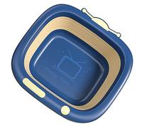 Ciieeo Cartoon Folding Basin Newborn Washbasin Wash Safe Materials Born Bath for Bathroom Kitchen