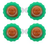 Ciieeo Catnip Lollipops for Cats 4pcs with Vitamin Pudding Appetite Enhancer and Interactive Play Snack for Kitten
