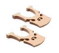 Ciieeo Cello Bridge Replacement Parts Beige Easy to Shape and Carry 2pcs Maple Professional Wood Cello Instrument Accessories Suitable for Learning and Portable Bag Storage