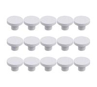 Ciieeo Ceramic Coral Frag Bases 15Pcs Frag Plugs for Tropical Fish Tank Breeding Support