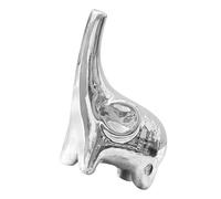 Ciieeo Ceramic Elephant Statue Miniature Elephant Ornament Decor Animal Figurines for Home and Office Tabletop Decoration