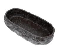 Ciieeo Ceramic Flowerpot for Home with Water Storage Basin, Large Simulation Stone Planter Pot Suitable for Water Lily and Daffodil Planting on Balcony Or Yard
