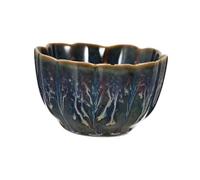 Ciieeo Ceramic Kung Fu Tea Cup Vintage Kiln-Change Petal Shape Porcelain Teaware for Home Office Tea House Restaurant with Safe Rim and High Temperature Resistance