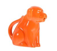 Ciieeo Ceramic Milk Dispenser Creamer Pitcher with Handle, Orange Dog-Shaped Ceramic Milk Jug for Coffee and Gravy Sauce, Kitchen Essential for Home and Cafe Use