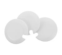 Ciieeo Ceramic Mug Lid Replacement Cover Rounded White Ceramic Cup Lid 3pcs with Notch 6.4cm Inner Diameter for Tea Cups and Mugs for Hot Drinks, Versatile Use for Office and Work