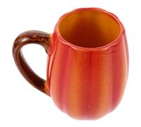 Ciieeo Ceramic Pumpkin Mug Halloween Coffee Cup Charming Pumpkin Shape Microwave Dishwasher Safe Festive Drinkware for Thanksgiving and Themed Party Decor
