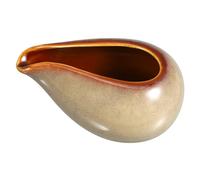 Ciieeo Ceramic Sauce Pitcher 100ml for Serving Salad Dressings with Wear Resistance and Sleek Smooth Appearance, Ceramic Creamer Pitcher for Household Use