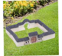 Ciieeo Chinese Style DIY Micro Landscape with Resin Jiangnan House Gates Vintage Archway and Wall Ornaments for Garden Home Desktop Decoration Weatherproof Creative Model Supplies
