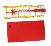 Ciieeo Chinese Style Small Ladder Ornament for Year Bedroom Decor Housewarming Party Decoration Spring Festival Gift Symbolizing Wealth and Luck Artistic Table Accent
