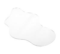 Ciieeo Christmas Village Pond Mirror 30x17cm Irregular Curved Acrylic Ice Skating Rink Decor for Holiday Miniature Xmas Village Landscape Accessory