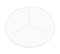 Ciieeo Circle Template Drafting Tool Quick Measurement Center Finder Plastic Circular Ruler for Finishing Woodworking and Wood Turning