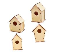 Ciieeo Classic Christmas Decor Stylish Wooden House Toy Handmade Log Cabin Boys and Girls Play House Decorative Ornaments