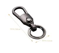 Ciieeo Classic Zinc Alloy Car Keychain Cool Key Ring for Men and Women Black Nickel Finish Multi-purpose Key Holder for Car House Stylish Accessory for Fathers and Friends