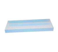 Ciieeo Clear Acrylic Makeup Storage Tray with Striped Design Decorative Vanity Organizer for Perfume Jewelry and Small Items Easy Clean Desktop Riser for Bathroom and Entryway Stylish