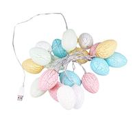 Ciieeo Colorful LEDs Easter Egg String Lights USB Powered Decorative Lamp for Home Bedroom Living Room Energy Saving Low Heat for Easter Parties Festive Decor