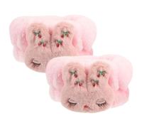 Ciieeo Comfortable Coral Fleece Wrist Bands to Keep Water from Running down Arms 1 Pair Water Absorption Makeup Band for Women and Girls for Washing Your Face and Exercise