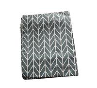 Ciieeo Cotton Linen Refrigerator Cover Grey Arrows Pattern Dustproof Kitchen Fridge Wraps Household 70x170cm Suitable for Double Door Fridge