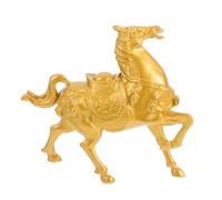 Ciieeo Creative Alloy Horse Statue Figurine for Home and Office Decor Prosperity Symbol Miniature with Sturdy Base for Living Room Study and Business Spaces